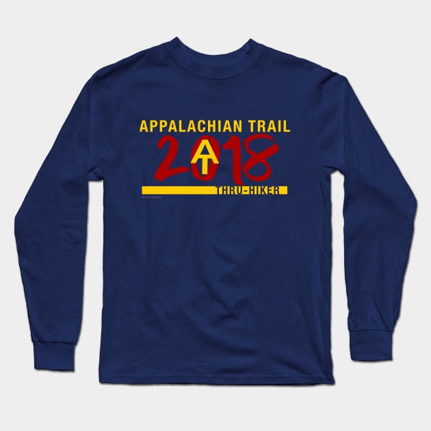 Appalachian Trail Thru-Hiker Class of 2018 Long Sleeve T-Shirt by Joyful Rambler